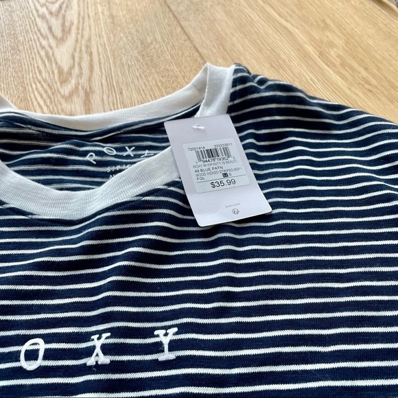 NWT Roxy Infinity Is Beautiful B Striped T-Shirt - S - Picture 14 of 16